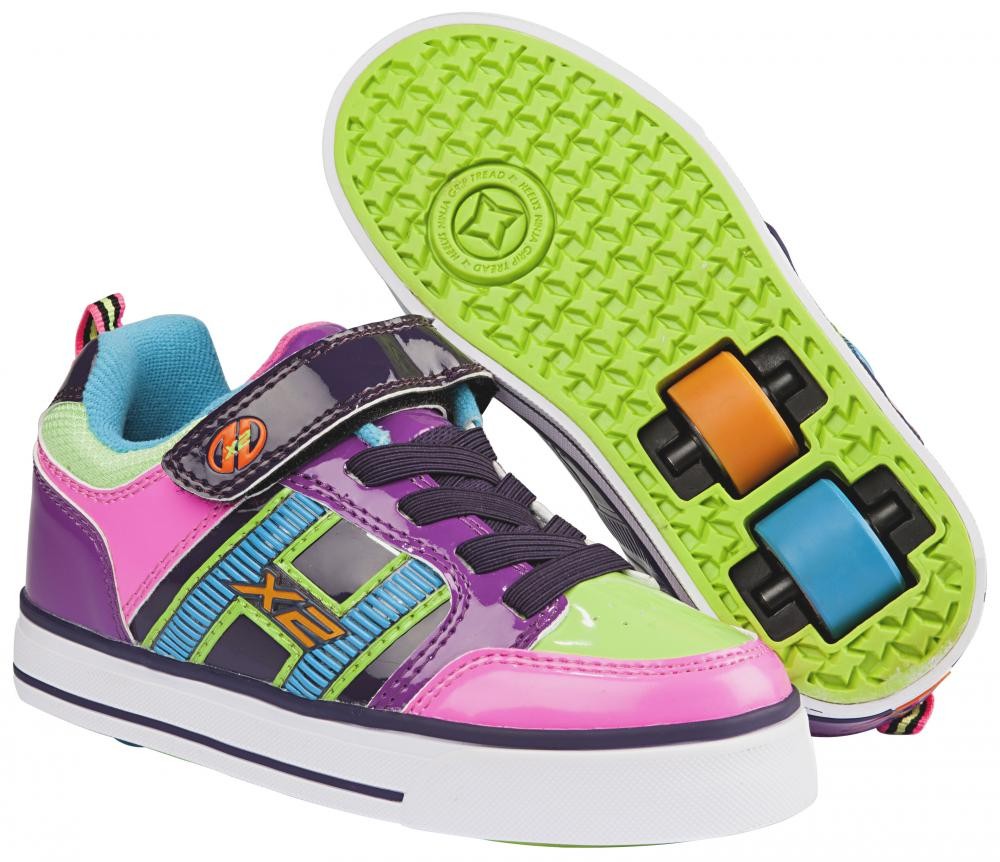 Heelys Quantm Scarpe Con Ruote Per Bambine – Fluorescenti Rosa E Nero Con Tecnologia POP - 3
