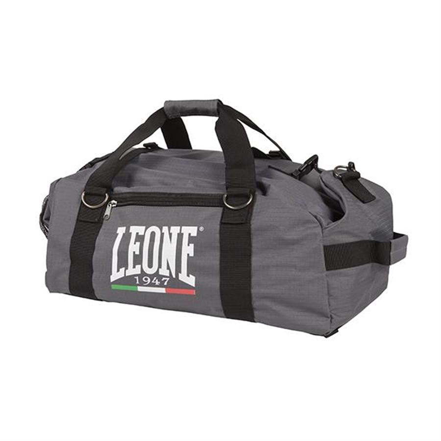 LEONE BORSONE SPORTIVO ZAINO AC908 NERO E GRIGIA